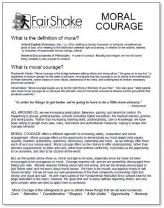 PDF) Moral courage in the workplace: Moving to and from the desire